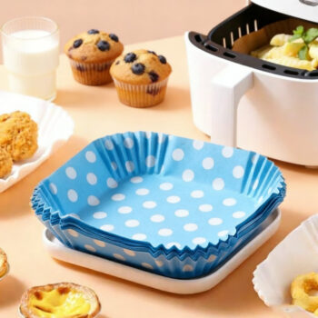 Blue Dotted Non-Stick Baking Paper