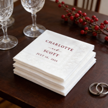 Sleek Custom Cocktail Napkins