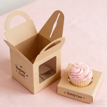 Kraft Paper Cupcake Packaging Box