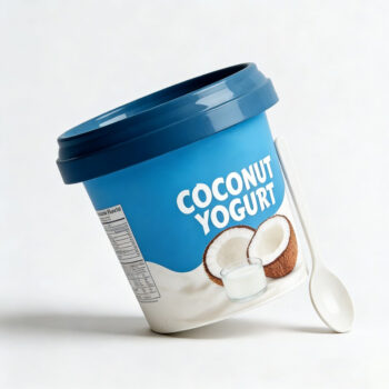 Elegant Frosted Yogurt Jar