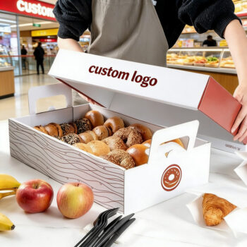 White Cardboard Disposable Catering Tray