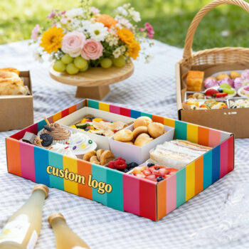 Vibrant Fast Food Paper Holders