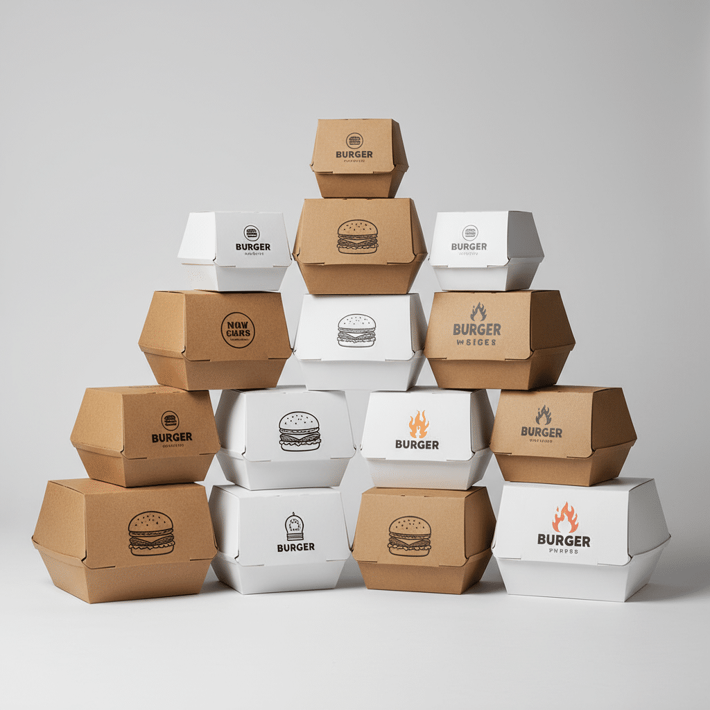 Burger Packaging Boxes Buyer’s Guide: Materials, Sizes, and Use Cases