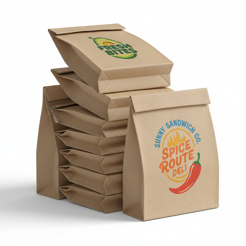 Custom Sandwich Paper Bags Wholesale: Printing Options, Specs & Ordering Tips