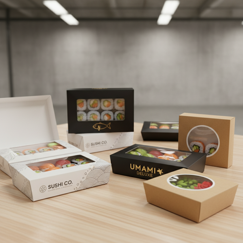 Custom Sushi Paper Box Wholesale: Printing Options, Specs & Ordering Tips
