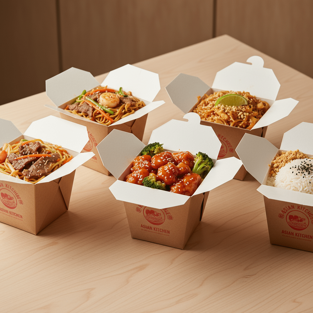 Why Foldable Paper Noodle Boxes Are Perfect for Asian Cuisine