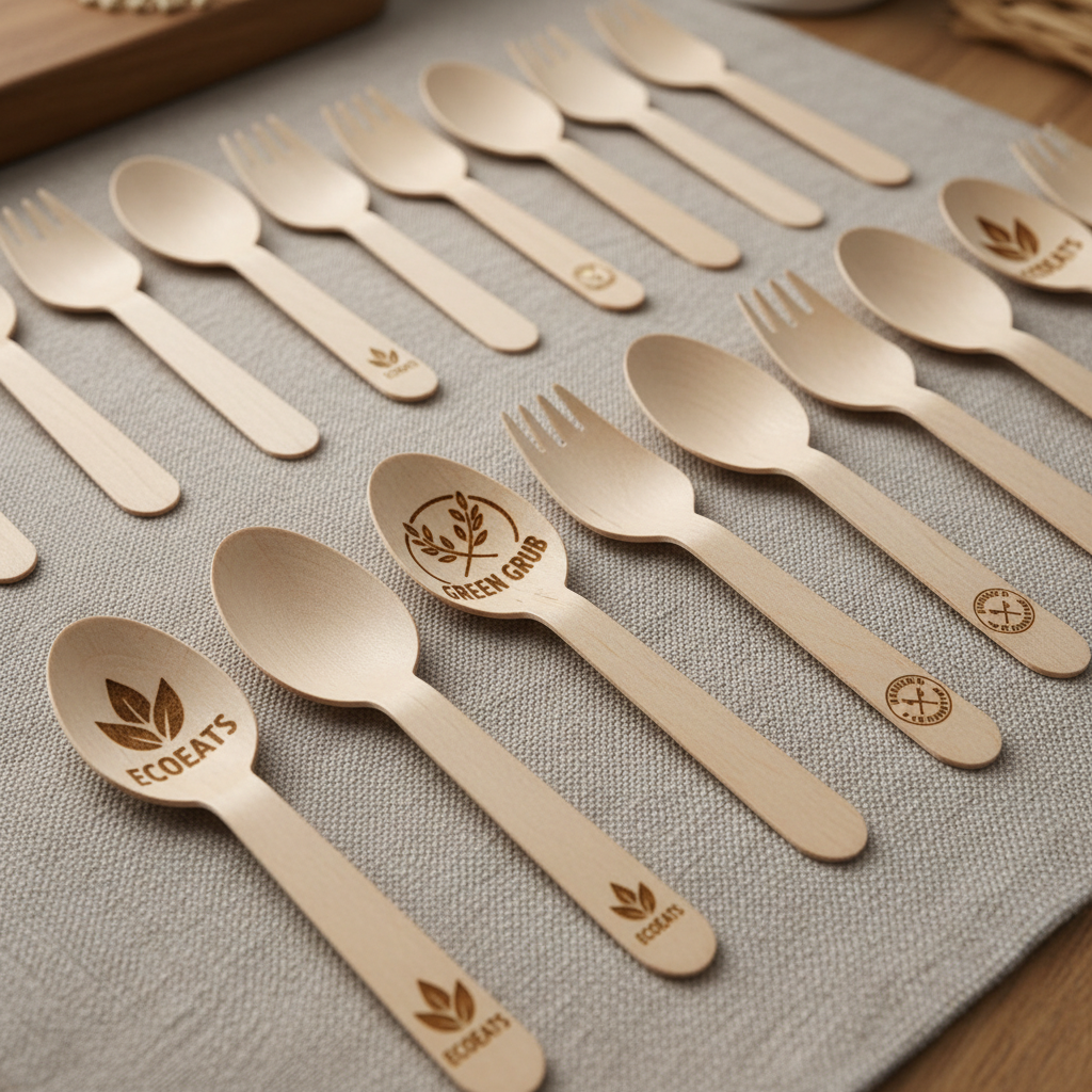 Custom Bamboo and Wood Tableware Wholesale: Printing Options, Specs & Ordering Tips
