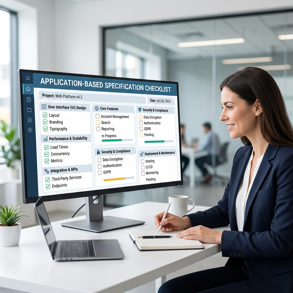 Application-Based Specification Checklist