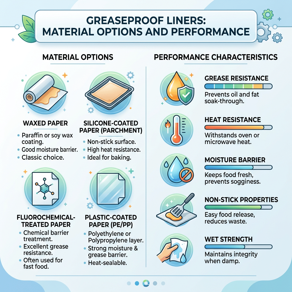 Greaseproof Liners: Material Options and Performance