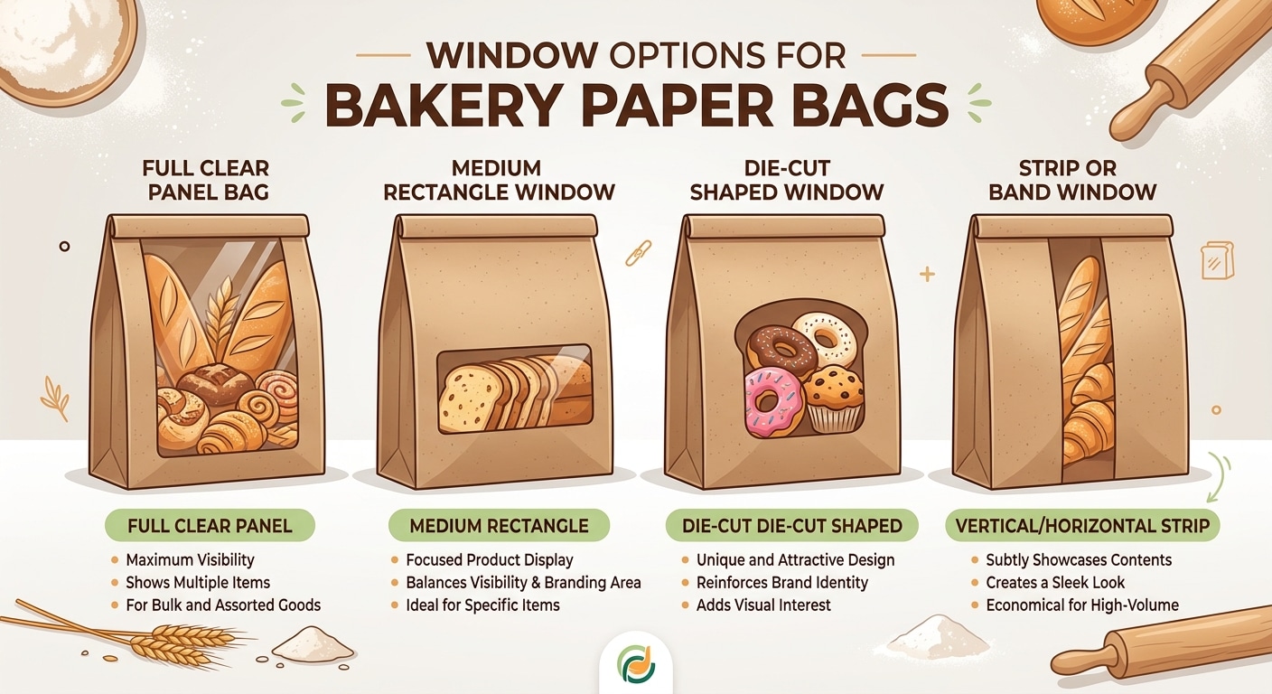 Window Options for Bakery Paper Bags