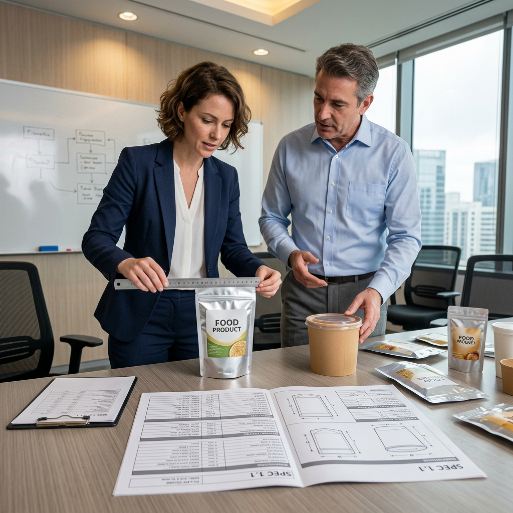 Defining food package closure specifications before testing