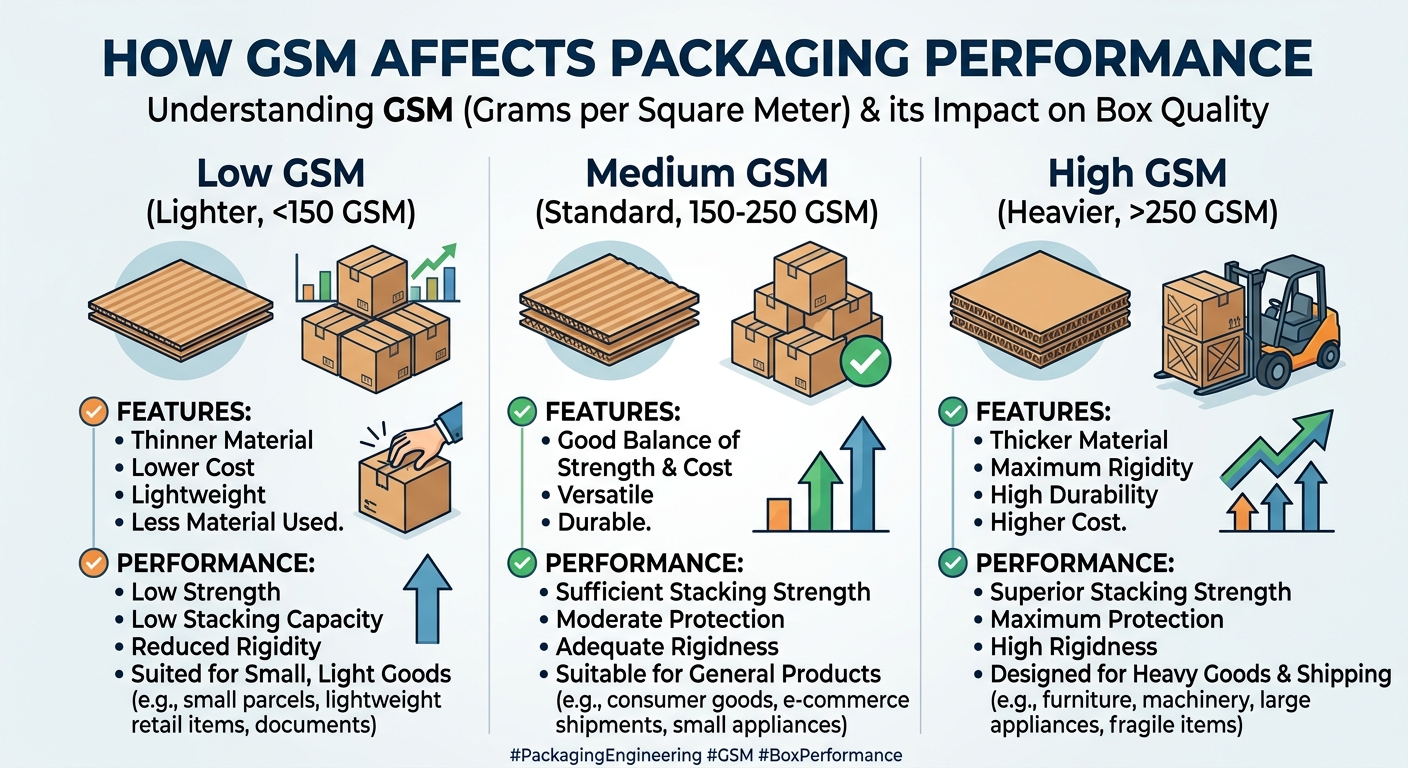 How GSM Affects Packaging Performance