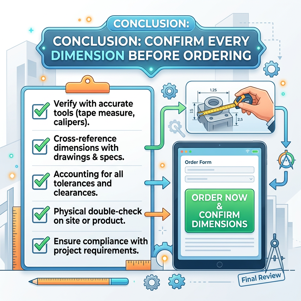 Conclusion: Confirm Every Dimension Before Ordering