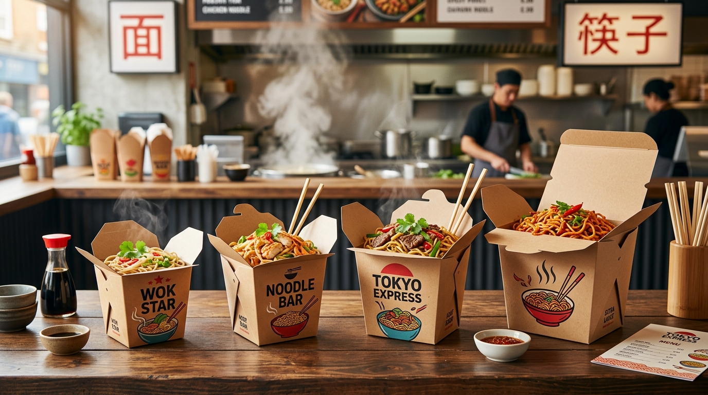 Noodle Boxes: Sizes, Coating, and Leak Resistance for Asian Takeaway