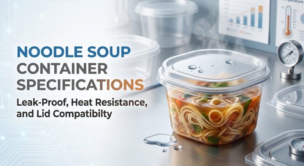 Noodle Soup Container Specifications: Leak-Proof, Heat Resistance, and Lid Compatibility