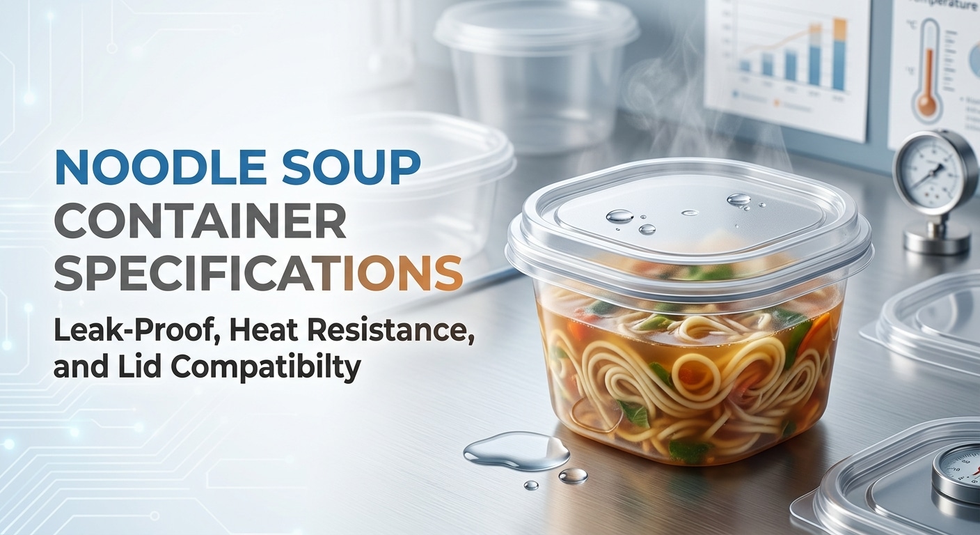 Noodle Soup Container Specifications: Leak-Proof, Heat Resistance, and Lid Compatibility