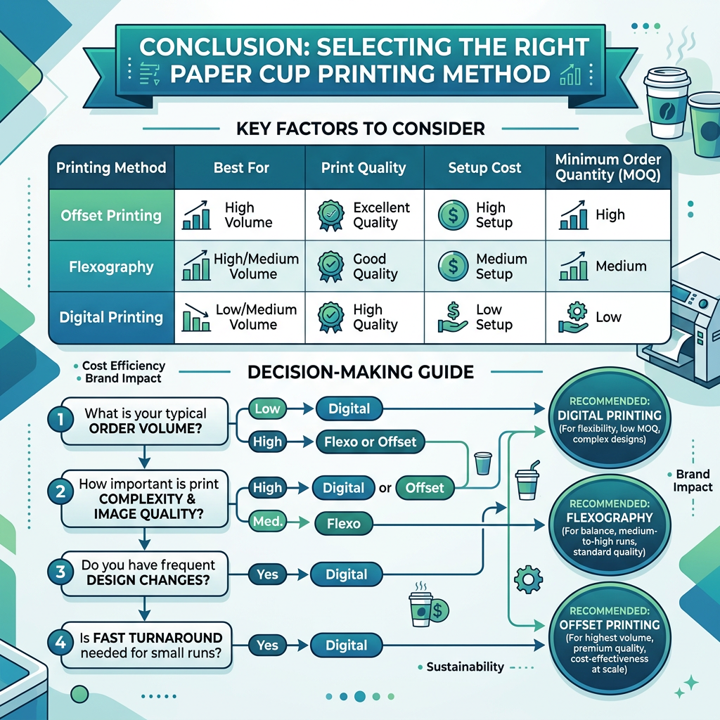 Conclusion: Selecting the Right Paper Cup Printing Method